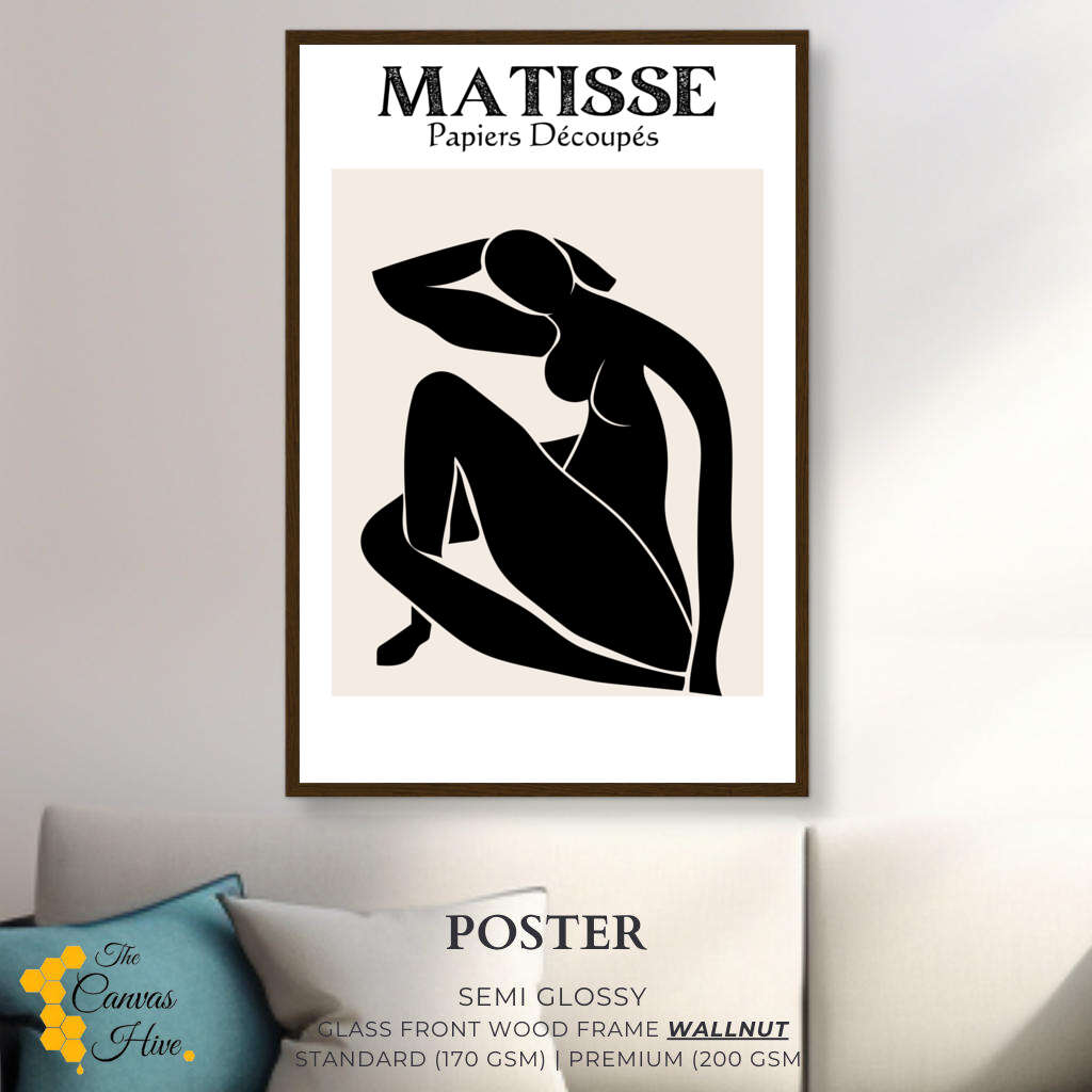 Matisse Black Female Nude | Matisse Wall Art Prints - The Canvas Hive