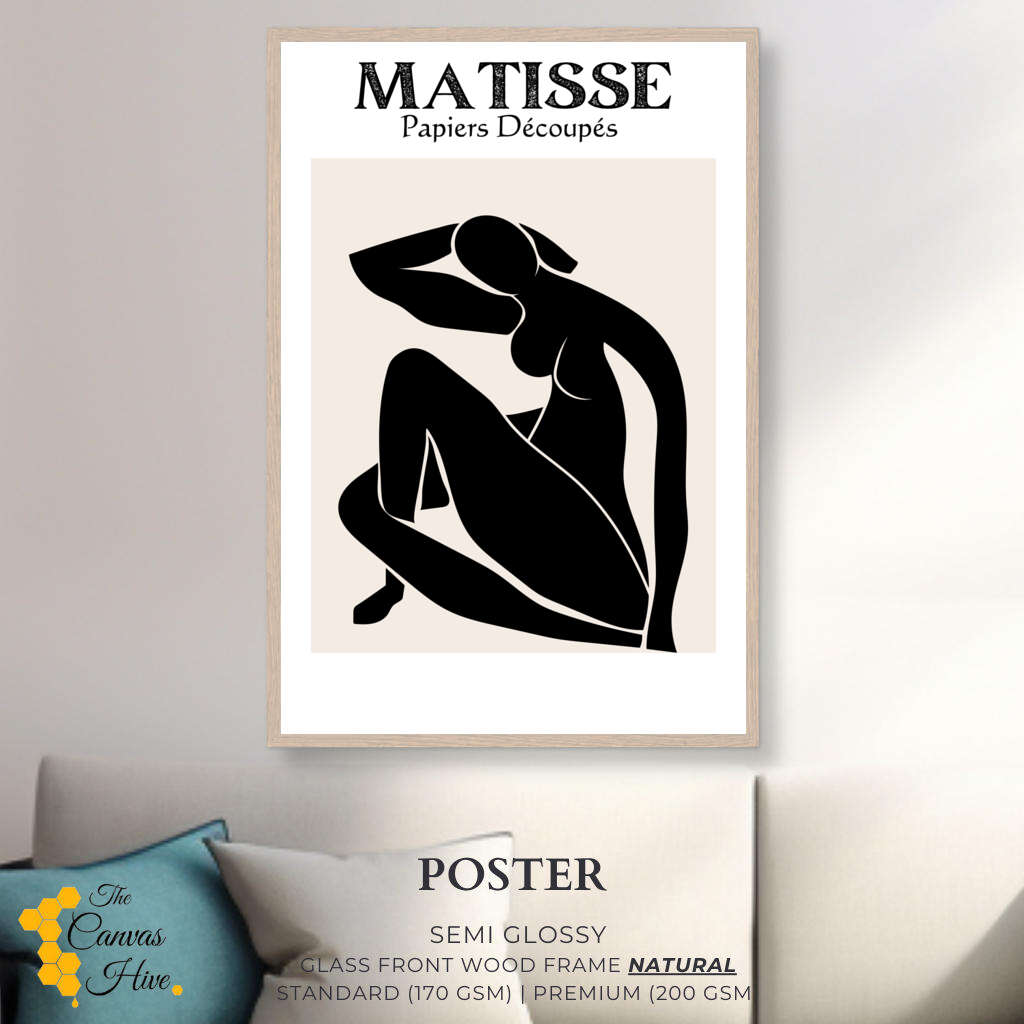 Matisse Black Female Nude | Matisse Wall Art Prints - The Canvas Hive