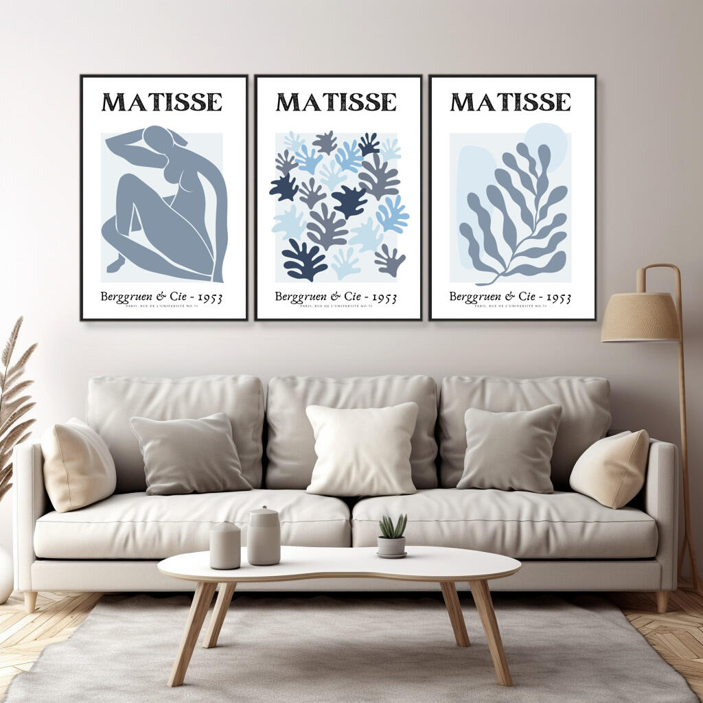 Matisse Collection - Set of 3  | Matisse Wall Art Prints - The Canvas Hive