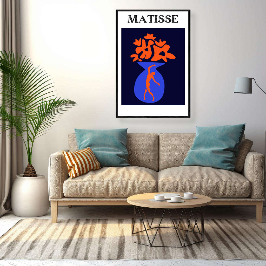 Matisse Floral Vase Dancer | Matisse Wall Art Prints - The Canvas Hive