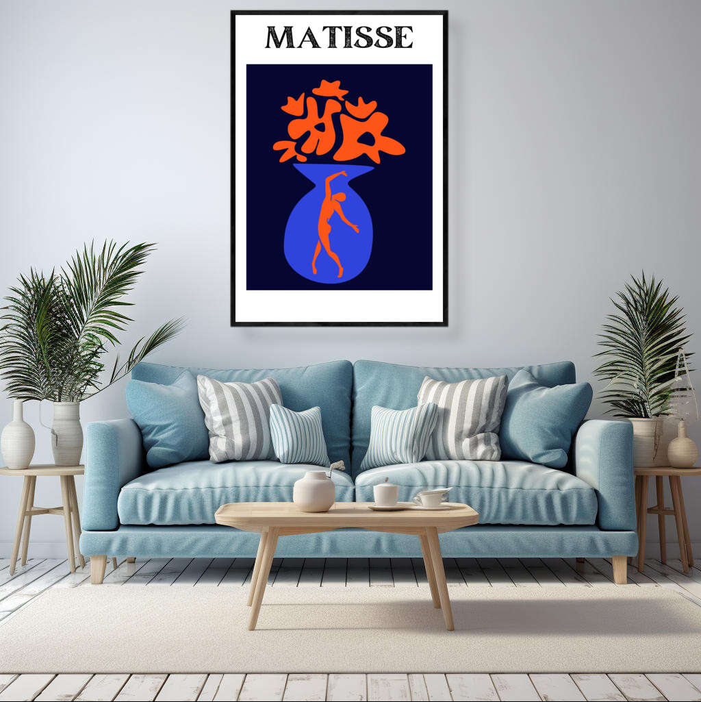 Matisse Floral Vase Dancer | Matisse Wall Art Prints - The Canvas Hive