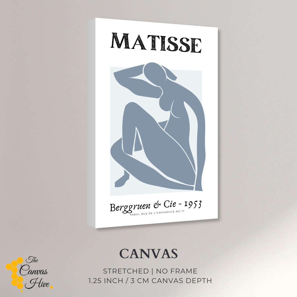 Matisse Gray Female Nude | Matisse Wall Art Prints - The Canvas Hive