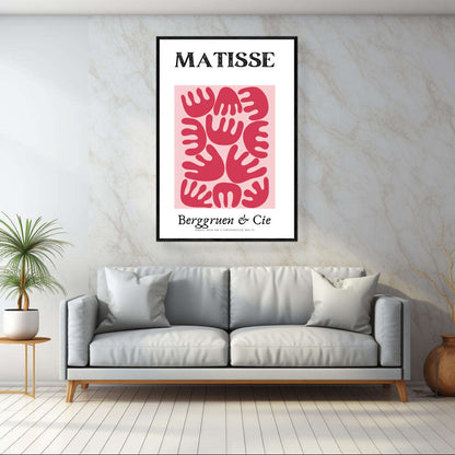Matisse Pink Abstract Floral  | Matisse Wall Art Prints - The Canvas Hive