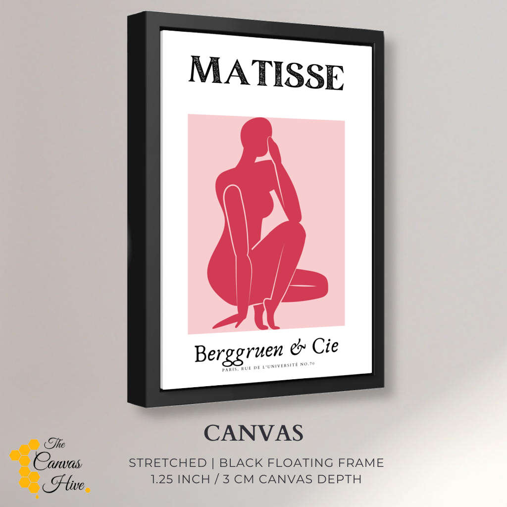 Matisse Pink Female Nude Pose II | Matisse Wall Art Prints - The Canvas Hive