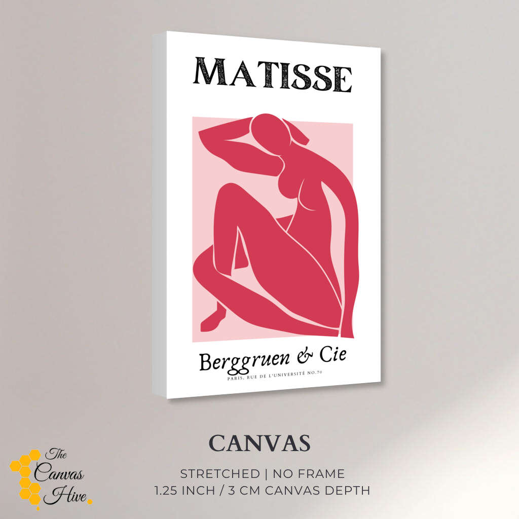 Matisse Pink Female Nude Pose I | Matisse Wall Art Prints - The Canvas Hive