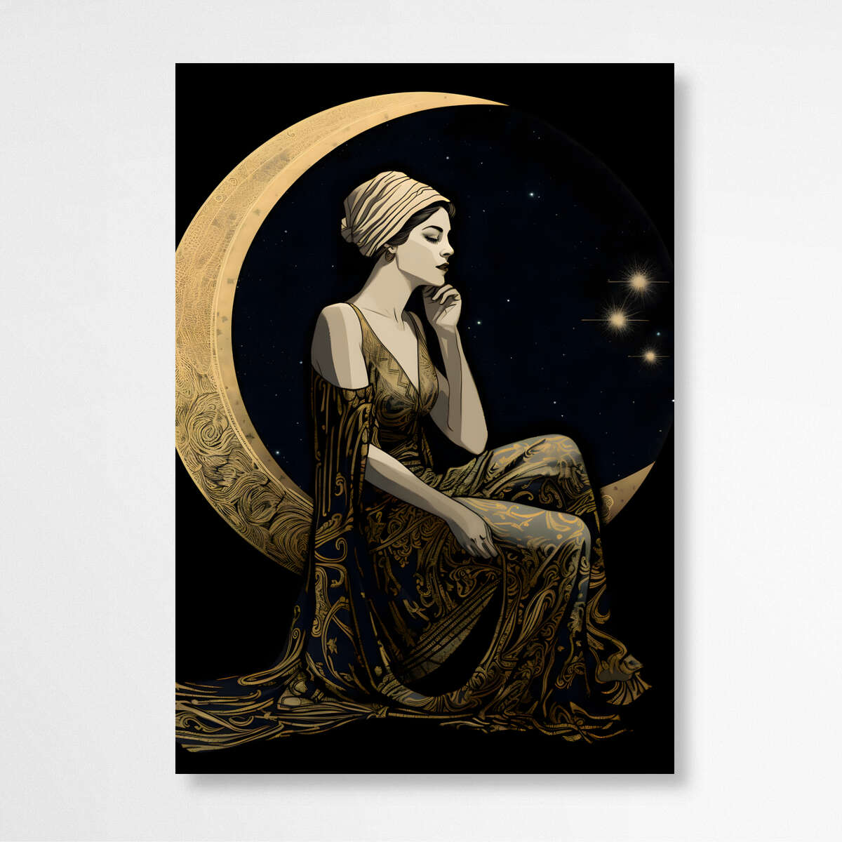 Moonstruck Maiden | Minimalist Wall Art Prints - The Canvas Hive