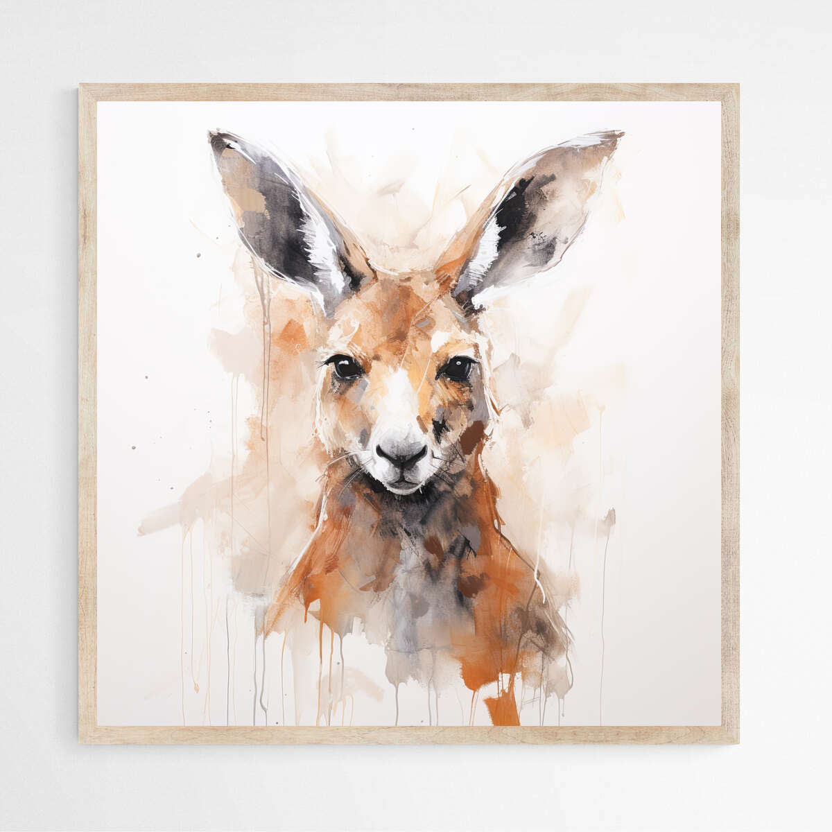 Native Australian Kangaroo | Animals Wall Art Prints - The Canvas Hive
