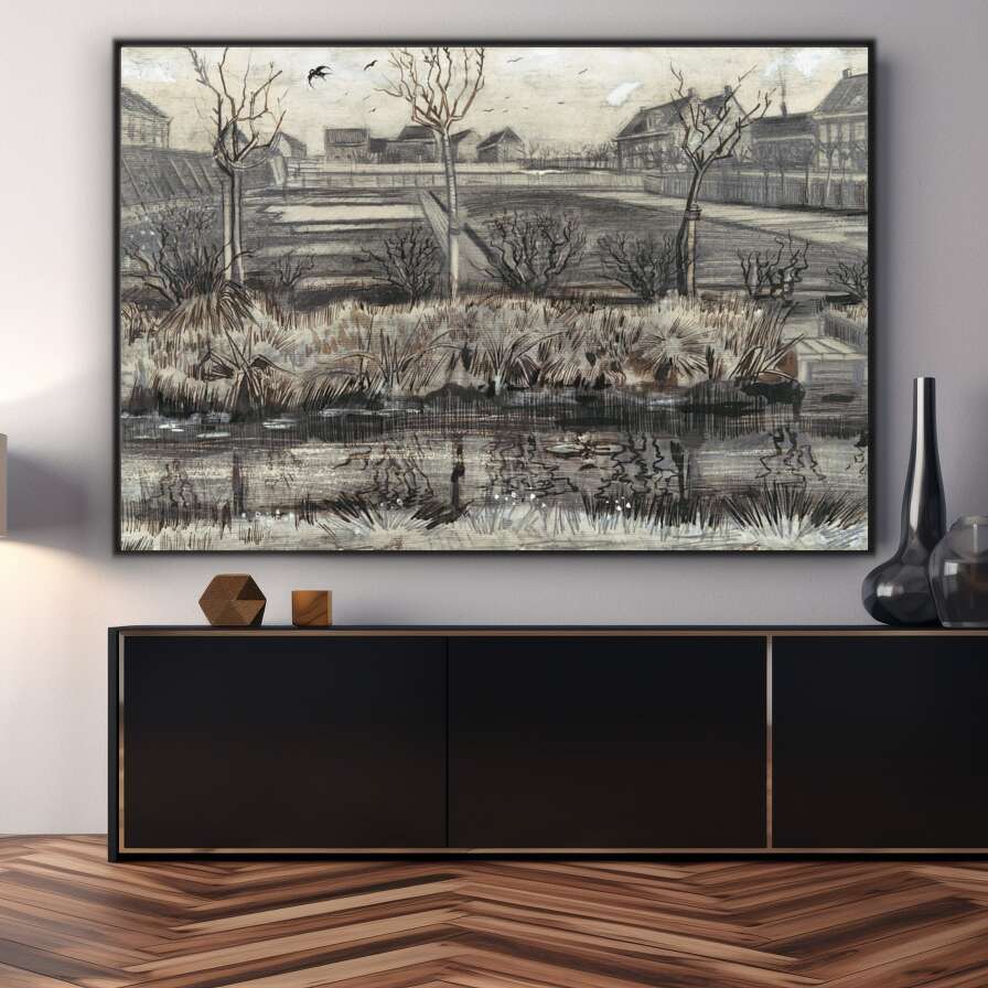 Nursery on Schenkweg by Vincent Van Gogh | Vincent Van Gogh Wall Art Prints - The Canvas Hive