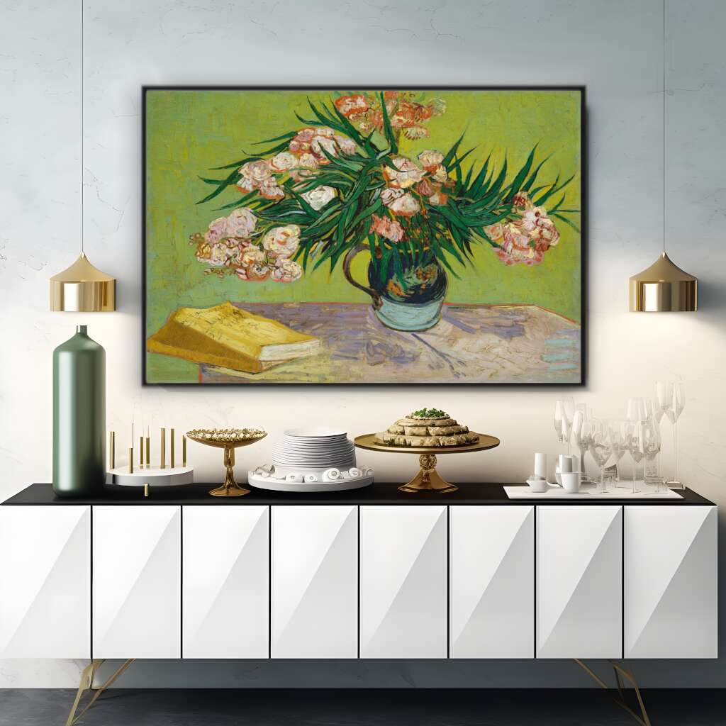 Oleanders by Vincent Van Gogh | Vincent Van Gogh Wall Art Prints - The Canvas Hive