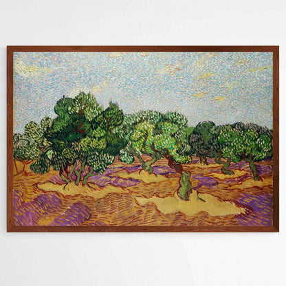 Olive Trees by Vincent Van Gogh | Vincent Van Gogh Wall Art Prints - The Canvas Hive