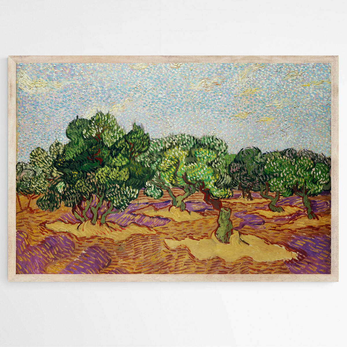 Olive Trees by Vincent Van Gogh | Vincent Van Gogh Wall Art Prints - The Canvas Hive