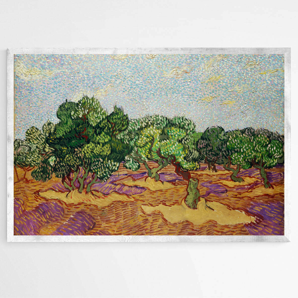 Olive Trees by Vincent Van Gogh | Vincent Van Gogh Wall Art Prints - The Canvas Hive