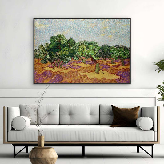 Olive Trees by Vincent Van Gogh | Vincent Van Gogh Wall Art Prints - The Canvas Hive