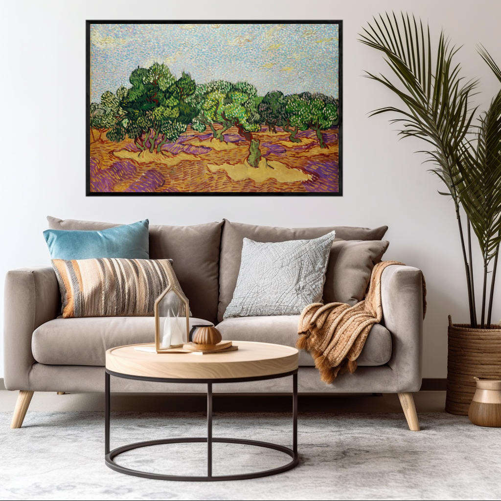 Olive Trees by Vincent Van Gogh | Vincent Van Gogh Wall Art Prints - The Canvas Hive