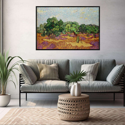 Olive Trees by Vincent Van Gogh | Vincent Van Gogh Wall Art Prints - The Canvas Hive