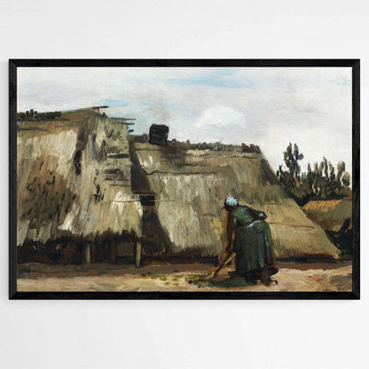 Peasant Woman Digging by Vincent Van Gogh | Vincent Van Gogh Wall Art Prints - The Canvas Hive