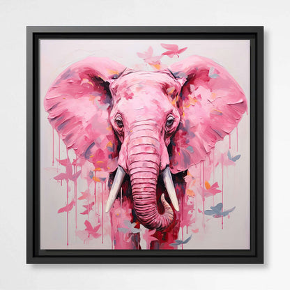 Pink Elephant | Animals Wall Art Prints - The Canvas Hive