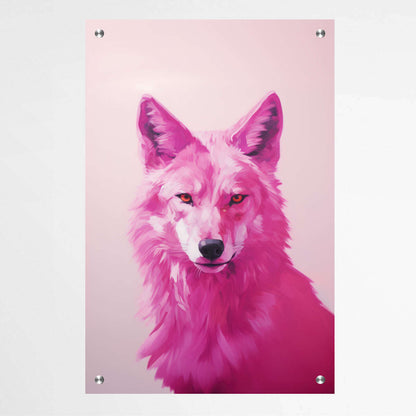 Pinky Wolf | Animal Wall Art Prints - The Canvas Hive