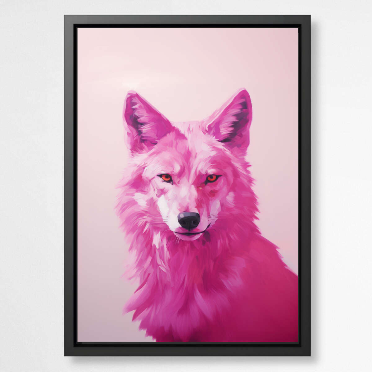 Pinky Wolf | Animal Wall Art Prints - The Canvas Hive