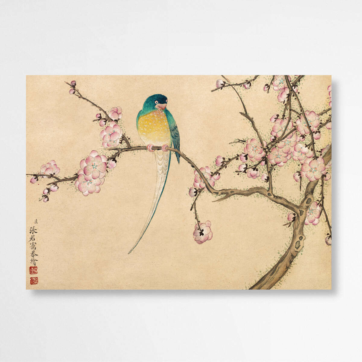 Plum Blossoms  by Zhang Ruoai | Famous Paintings Wall Art Prints - The Canvas Hive