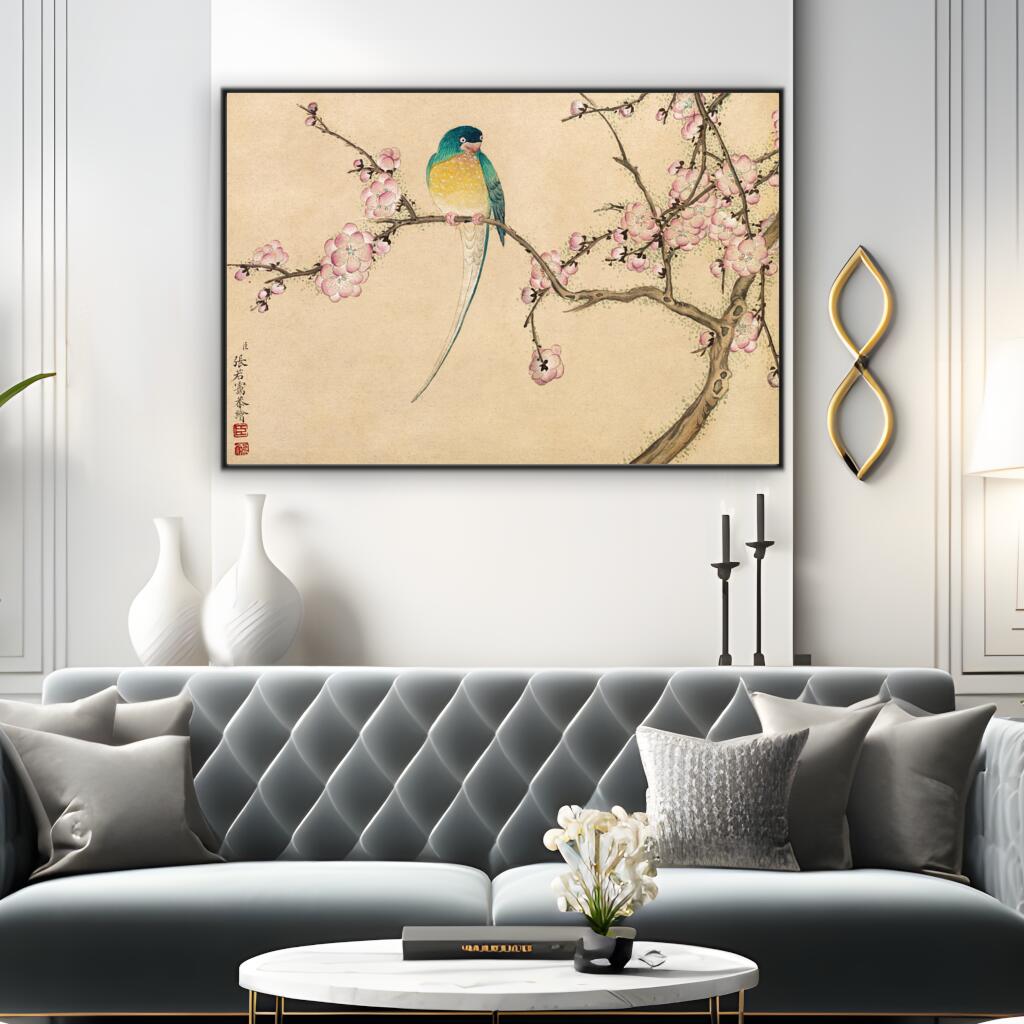 Plum Blossoms  by Zhang Ruoai | Famous Paintings Wall Art Prints - The Canvas Hive