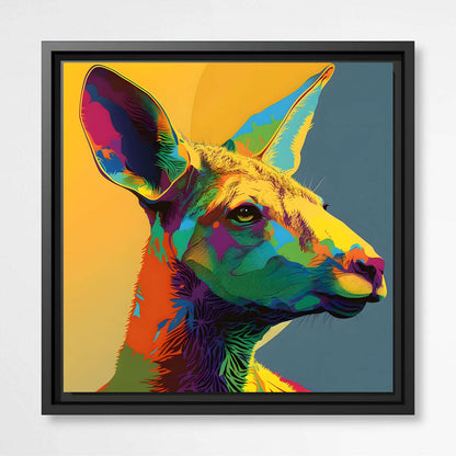 Pop Hop Kangaroo | Animals Wall Art Prints - The Canvas Hive