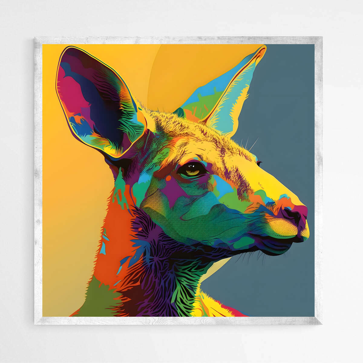 Pop Hop Kangaroo | Animals Wall Art Prints - The Canvas Hive