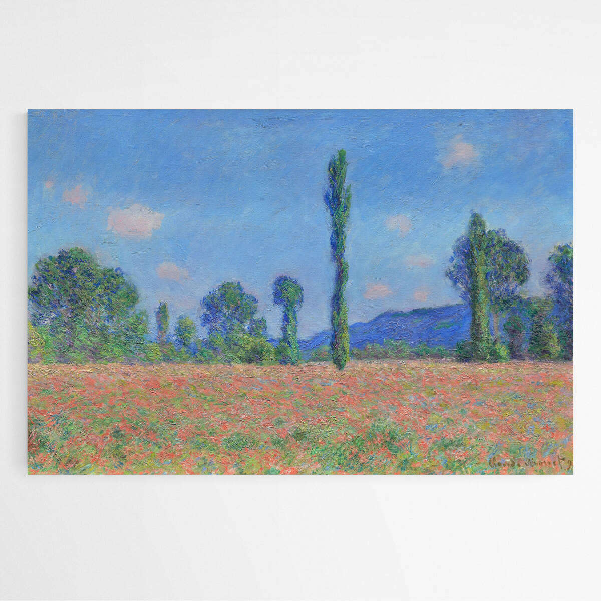Poppy Field Giverny by Claude Monet | Claude Monet Wall Art Prints - The Canvas Hive