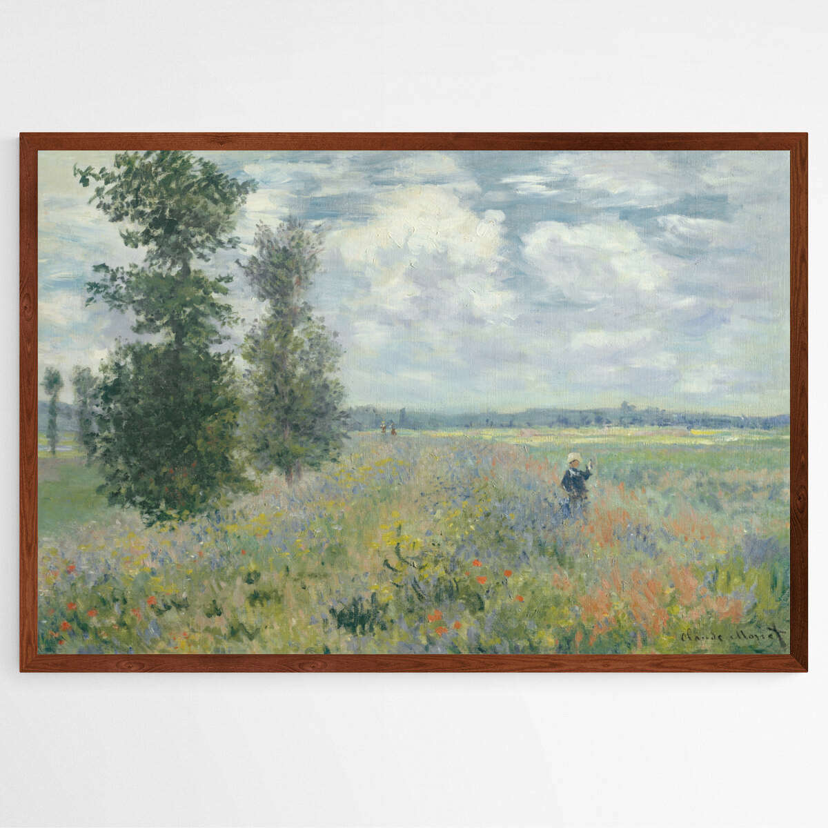Poppy Fields near Argenteuil by Claude Monet | Claude Monet Wall Art Prints - The Canvas Hive