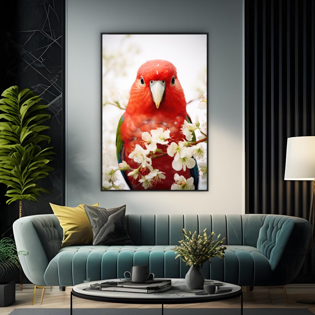 Portrait of Australian King Parrot | Australiana Wall Art Prints - The Canvas Hive