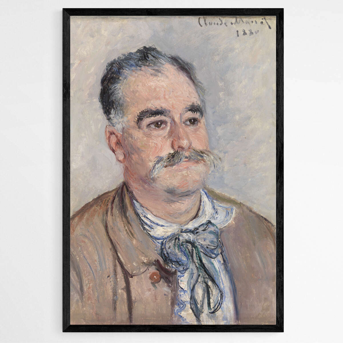 Portrait of Monsieur Coquette by Claude Monet | Claude Monet Wall Art Prints - The Canvas Hive