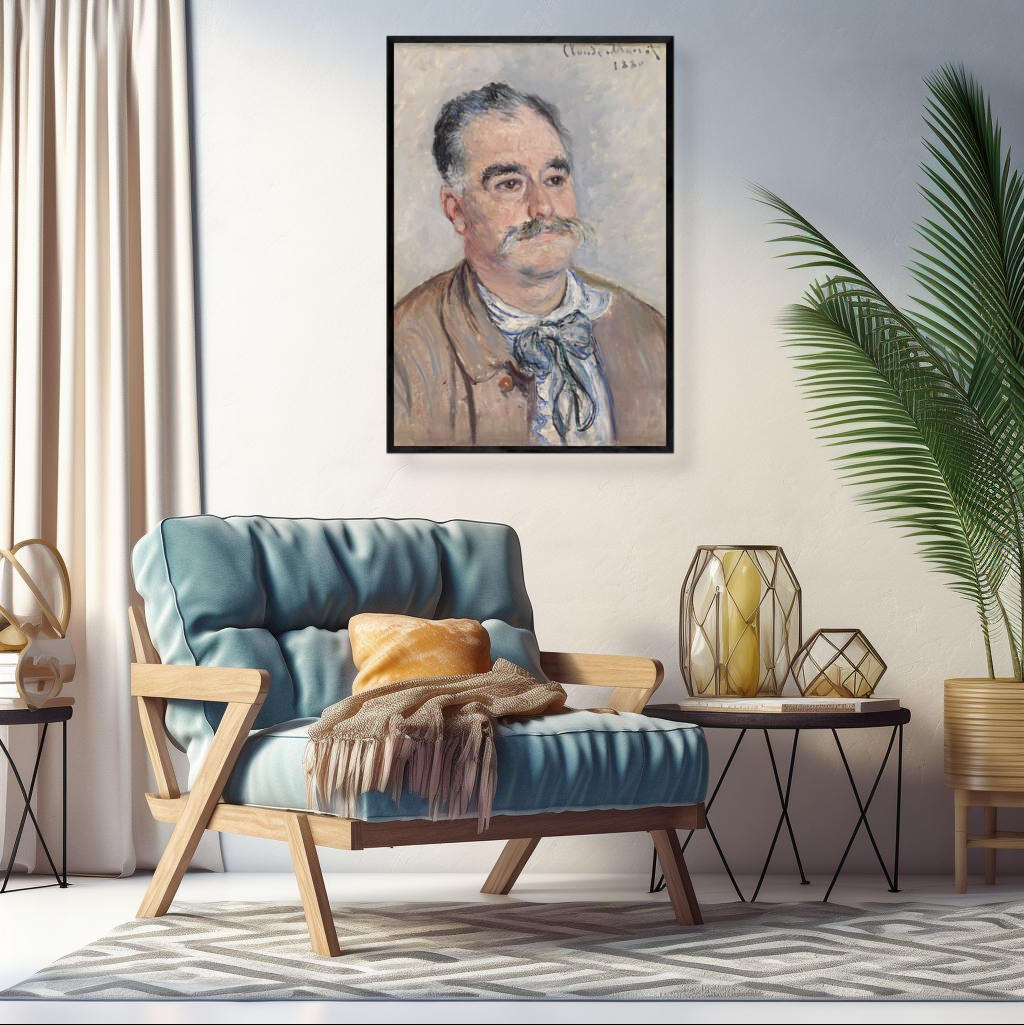 Portrait of Monsieur Coquette by Claude Monet | Claude Monet Wall Art Prints - The Canvas Hive