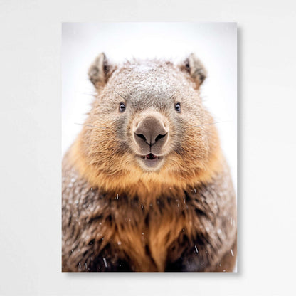 Portrait of a Wombat | Australiana Wall Art Prints - The Canvas Hive