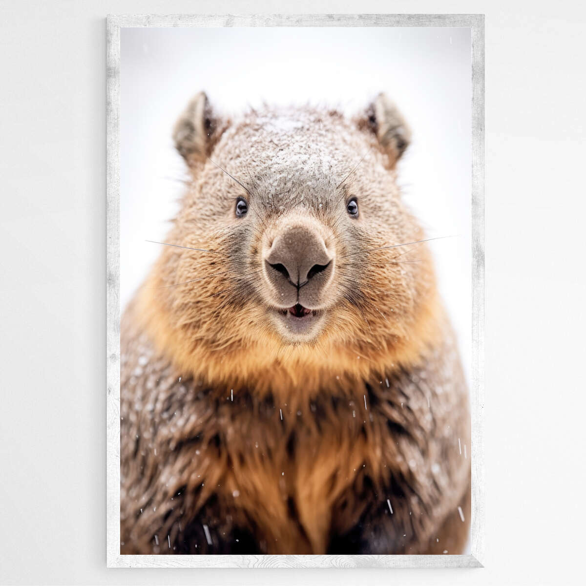 Portrait of a Wombat | Australiana Wall Art Prints - The Canvas Hive