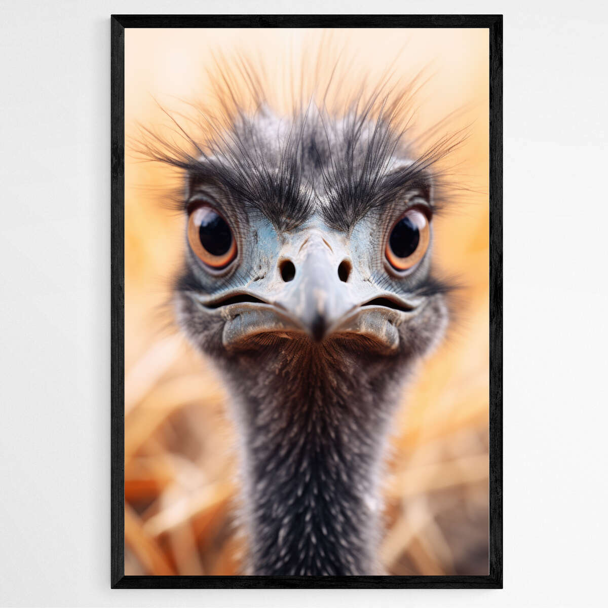 Portrait of an Emu | Australiana Wall Art Prints - The Canvas Hive