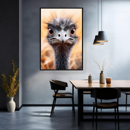 Portrait of an Emu | Australiana Wall Art Prints - The Canvas Hive