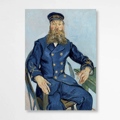 Portrait of the Postman Joseph Roulin by Vincent Van Gogh | Vincent Van Gogh Wall Art Prints - The Canvas Hive