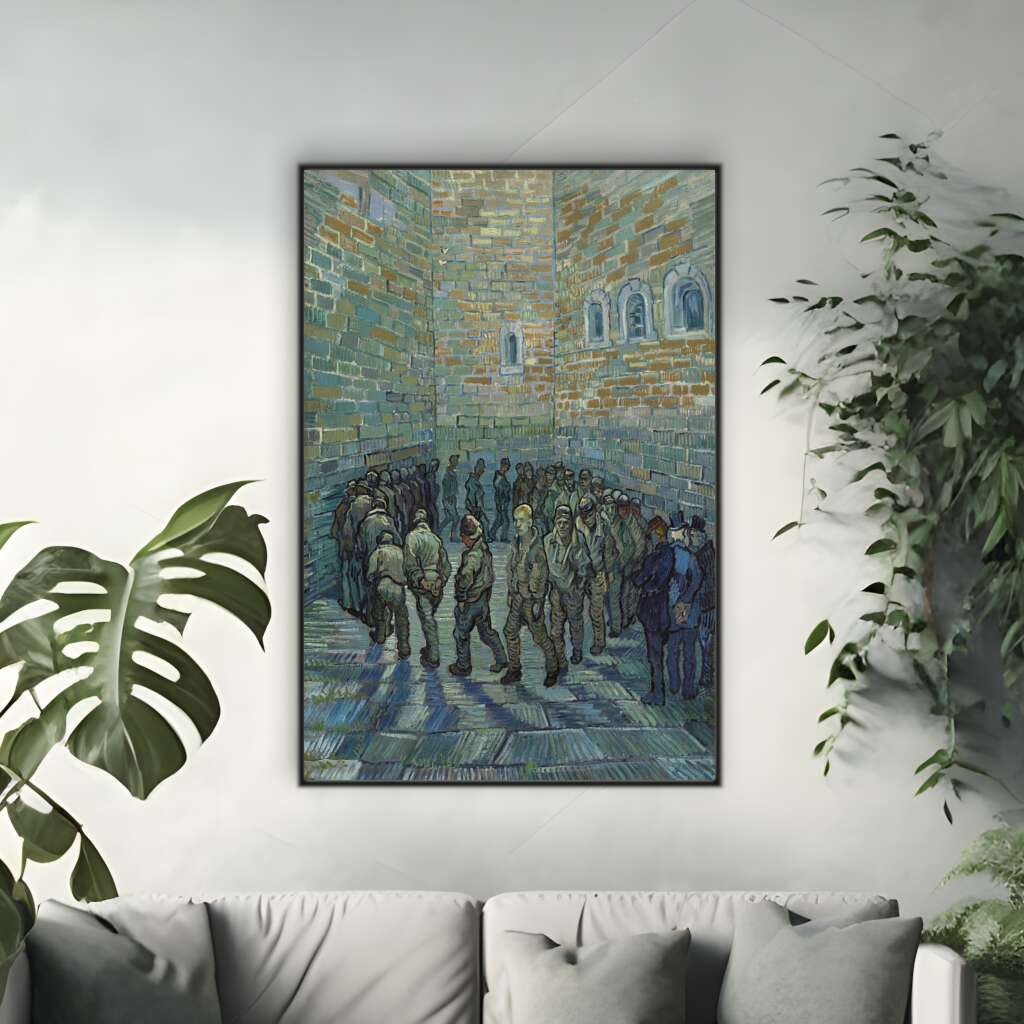 Prisoners Exercising by Vincent Van Gogh | Vincent Van Gogh Wall Art Prints - The Canvas Hive