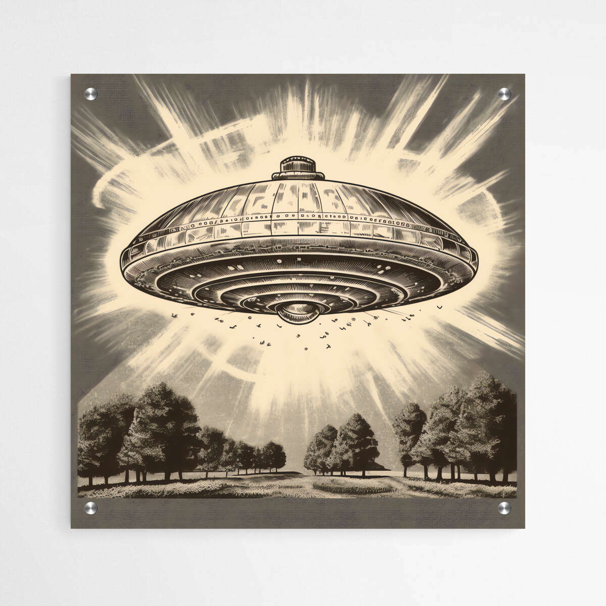 Radiant Extraterrestrial UFO | Pop Art Wall Art Prints - The Canvas Hive