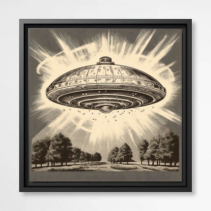 Radiant Extraterrestrial UFO | Pop Art Wall Art Prints - The Canvas Hive