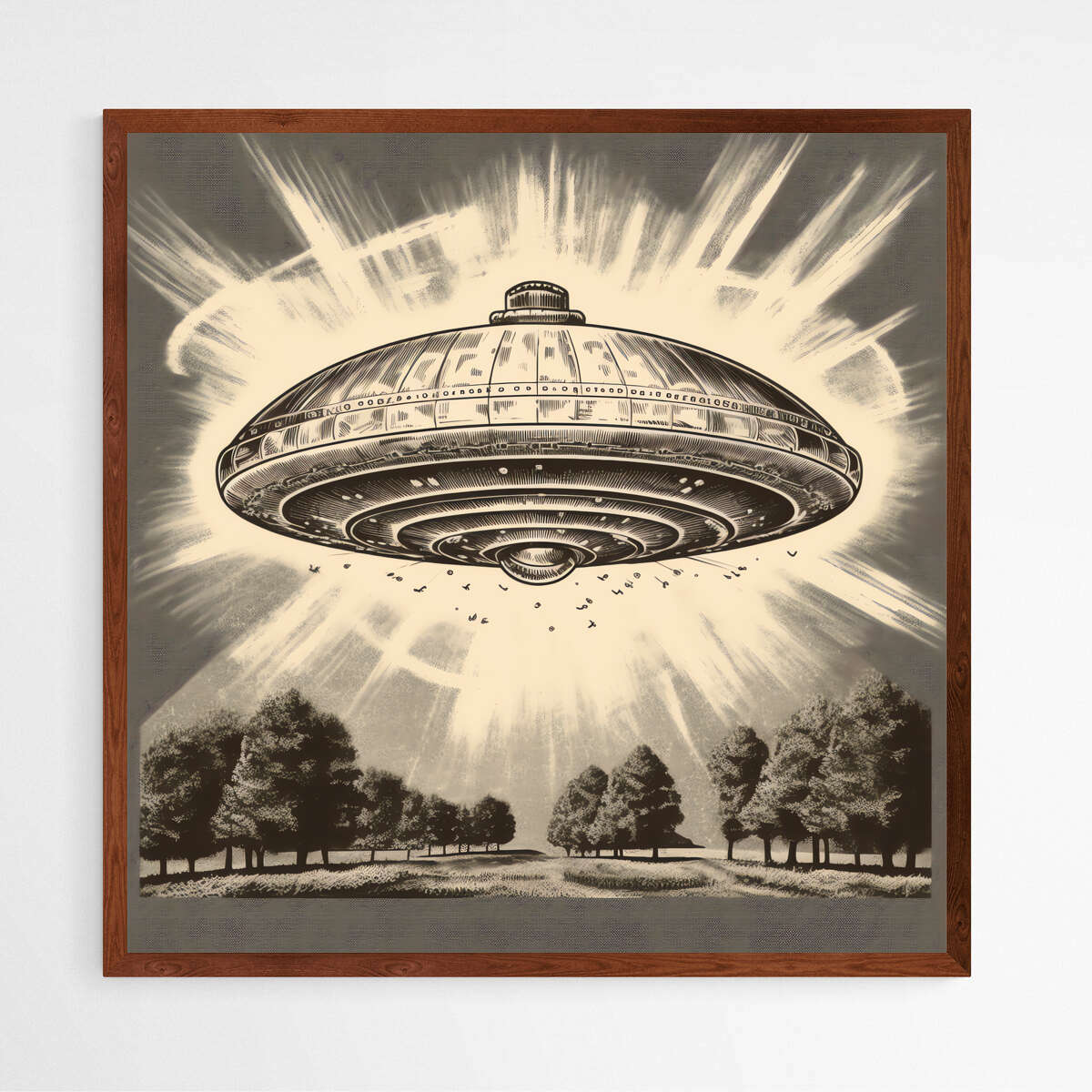 Radiant Extraterrestrial UFO | Pop Art Wall Art Prints - The Canvas Hive