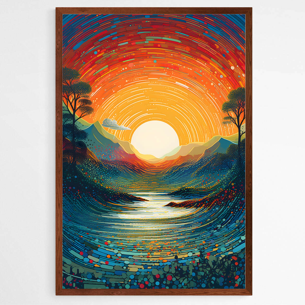 Radiant Horizons Sun | Nature Wall Art Prints - The Canvas Hive