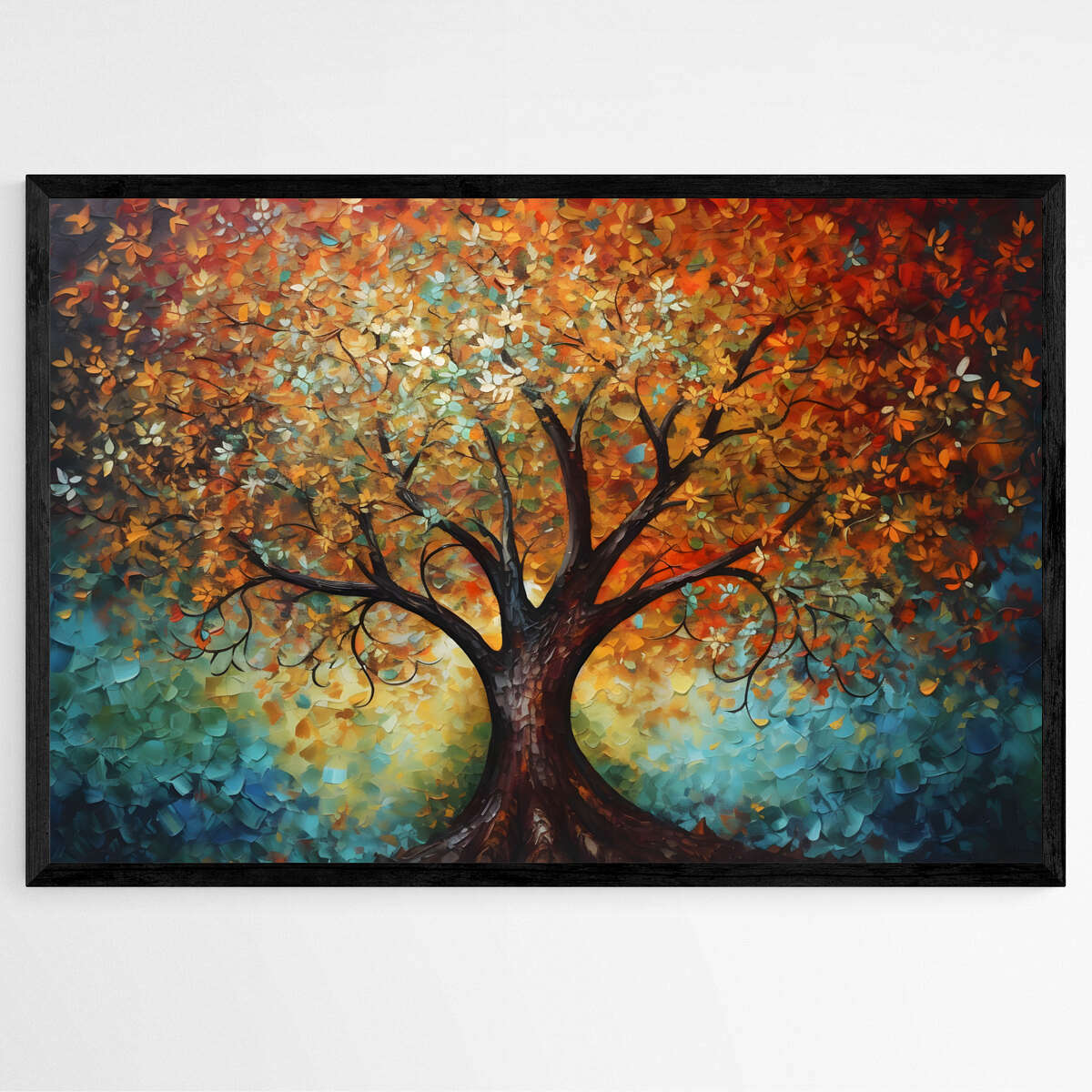 Radiant Leaves | Abstract Wall Art Prints - The Canvas Hive