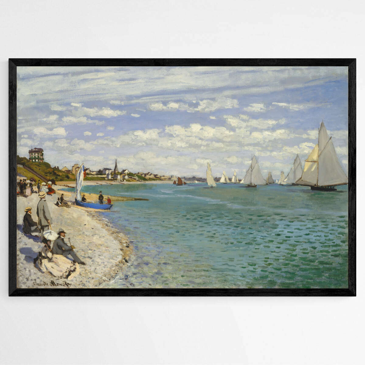 Regatta at Sainte-Adresse by Claude Monet | Claude Monet Wall Art Prints - The Canvas Hive