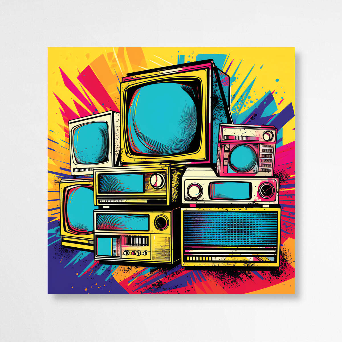 Retro Remix | Pop Art Wall Art Prints - The Canvas Hive