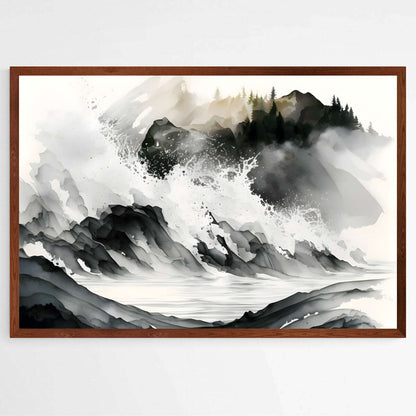 Roaring Sea | Abstract Wall Art Prints - The Canvas Hive