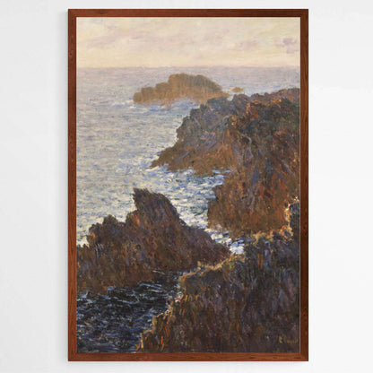 Rocks at Belle-Isle by Claude Monet | Claude Monet Wall Art Prints - The Canvas Hive