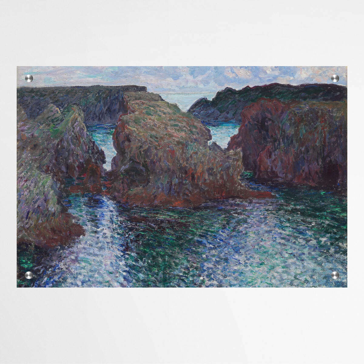 Rocks at Port-Goulphar by Claude Monet | Claude Monet Wall Art Prints - The Canvas Hive