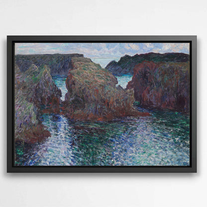 Rocks at Port-Goulphar by Claude Monet | Claude Monet Wall Art Prints - The Canvas Hive