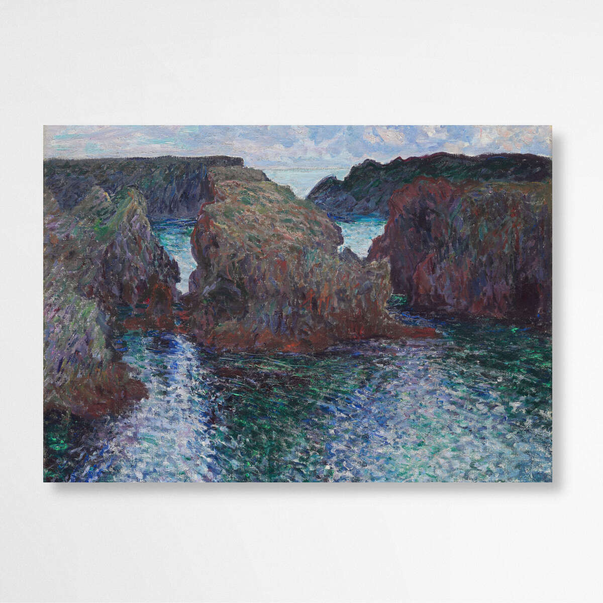 Rocks at Port-Goulphar by Claude Monet | Claude Monet Wall Art Prints - The Canvas Hive